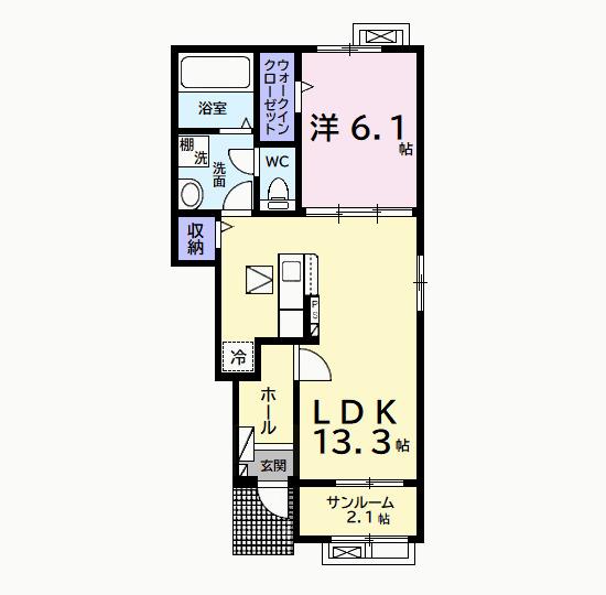 エクセレント　アークⅡ（104） 間取り図画像