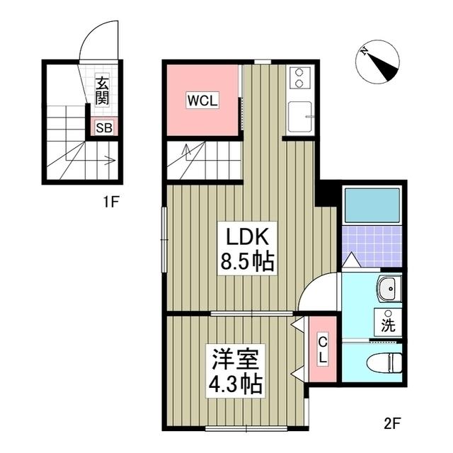 ヒルサイド西が丘（202） 間取り図画像