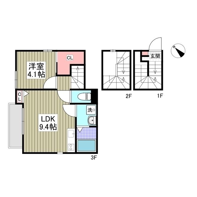 ヒルサイド西が丘（302） 間取り図画像