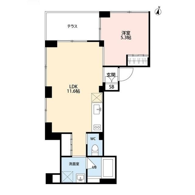 ＳＯＬＵＭ世田谷砧（101） 間取り図画像