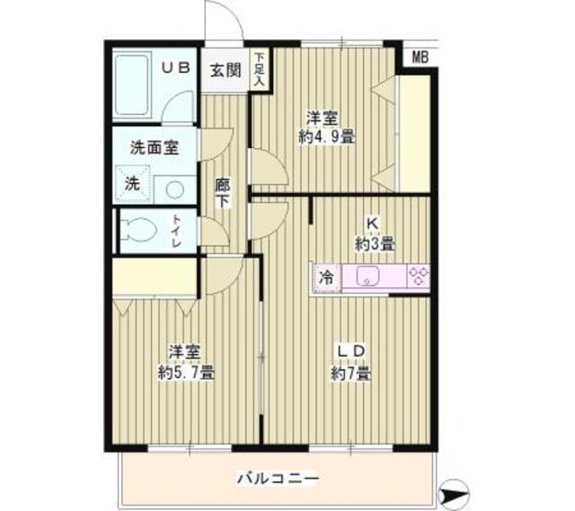 フィオーレスパッチオ（102） 間取り図画像