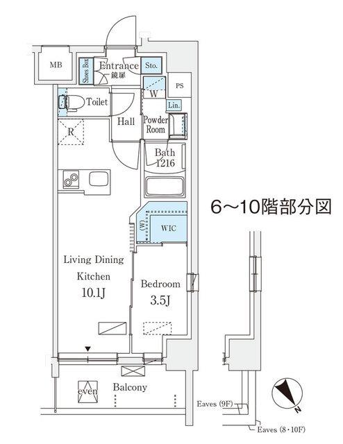 エル・セレーノ横浜（701） 間取り図画像