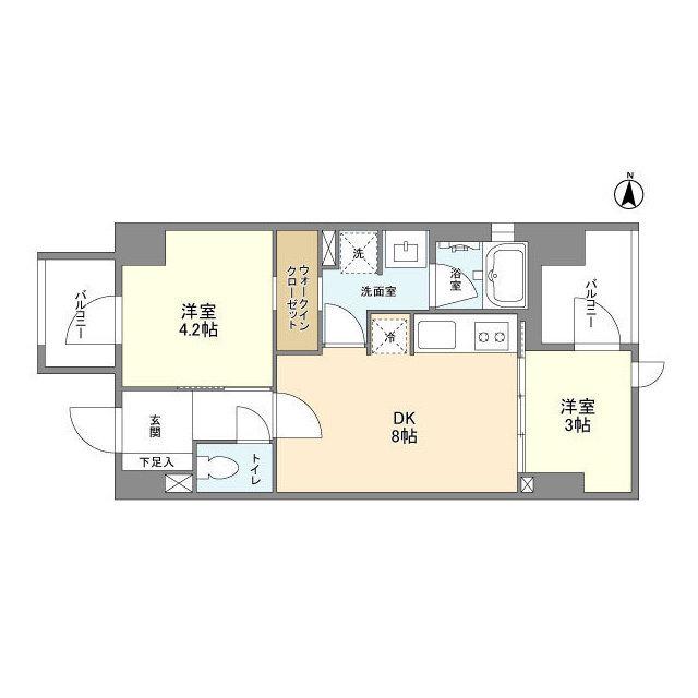 ドゥーエ錦糸町（601） 間取り図画像