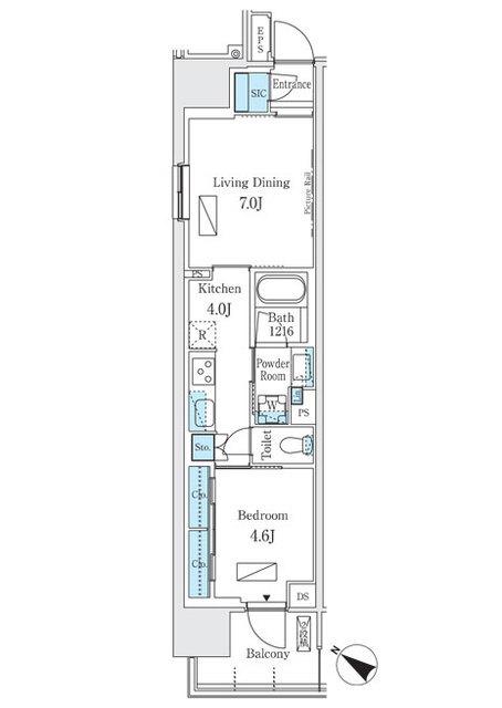ロイヤルパークス有明（401） 間取り図画像
