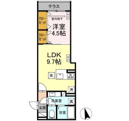 D'Bless横濱赤門通り（102） 間取り図画像