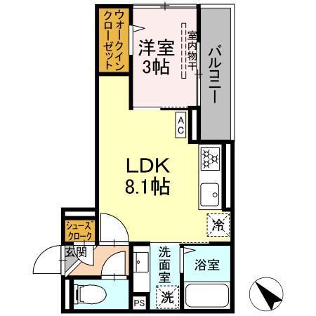 D Paina西寺尾（302） 間取り図画像