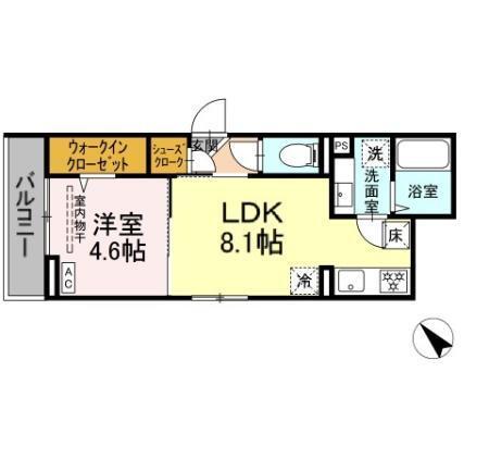 D Paina西寺尾（203） 間取り図画像