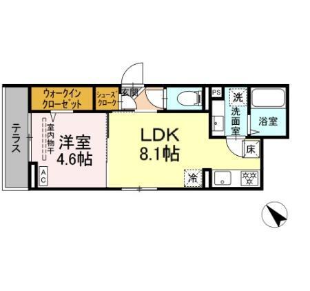 D Paina西寺尾（103） 間取り図画像
