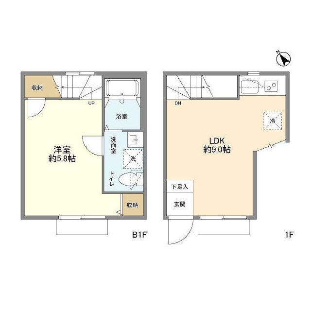 スタイリオフィット武蔵小山（102） 間取り図画像