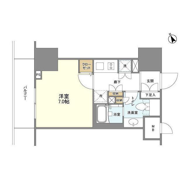 ＢＬＥＳＳ蔵前（0703） 間取り図画像