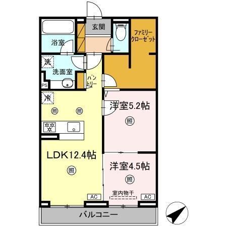 アミティエY（203） 間取り図画像
