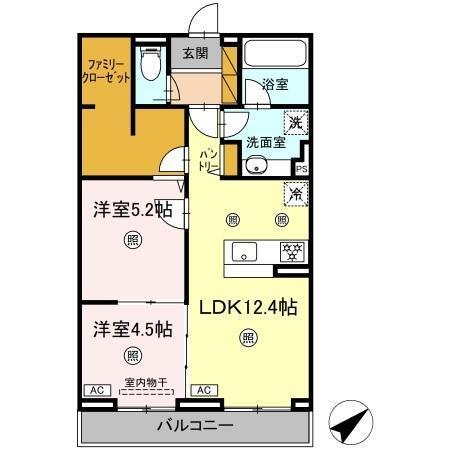 アミティエY（202） 間取り図画像