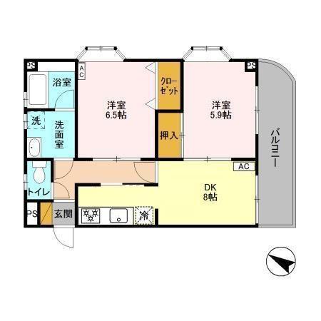 石塚ビル（202） 間取り図画像