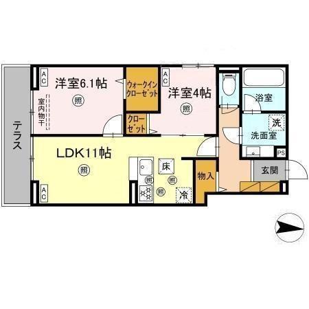 d-kuutio(ディークッティオ)（106） 間取り図画像