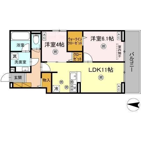 b-kubus(ビークブス)（301） 間取り図画像