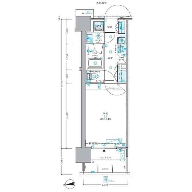 セントラルプレイス新宿御苑前（0704） 間取り図画像