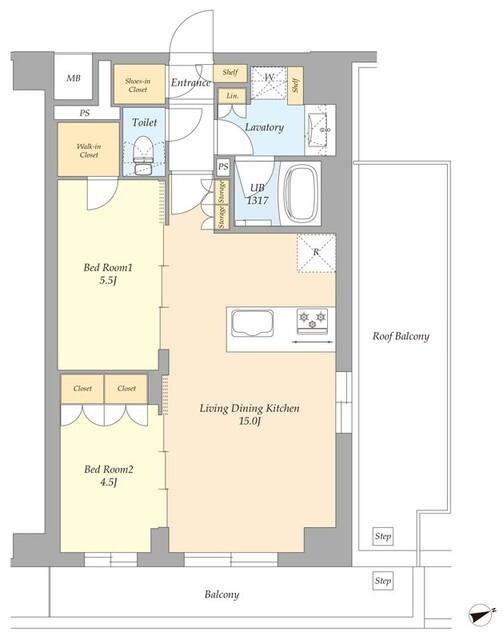 ＡＩＦＬＡＴ杉並高井戸（610） 間取り図画像