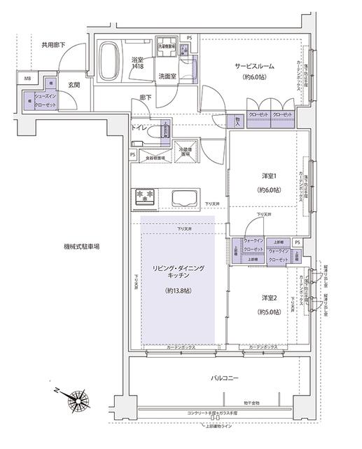 ＫＤＸレジデンス横濱紅葉坂（305） 間取り図画像