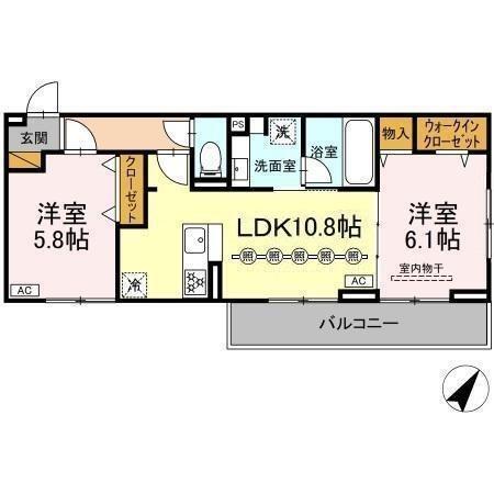 フライハイト（302） 間取り図画像