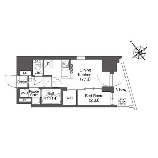 コンフォリア東大井Ⅱ（0202） 間取り図画像