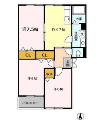 ソレイユ（303） 間取り図画像