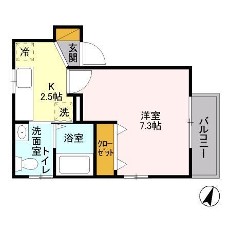 メゾン　ブランシュ（201） 間取り図画像