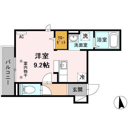 Olivia神楽坂（202） 間取り図画像