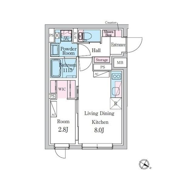 デュオメゾン池袋オヴェスト（103） 間取り図画像