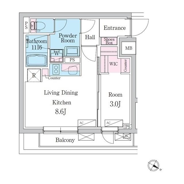 デュオメゾン池袋オヴェスト（402） 間取り図画像