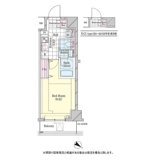 シェル品川戸越（313） 間取り図画像