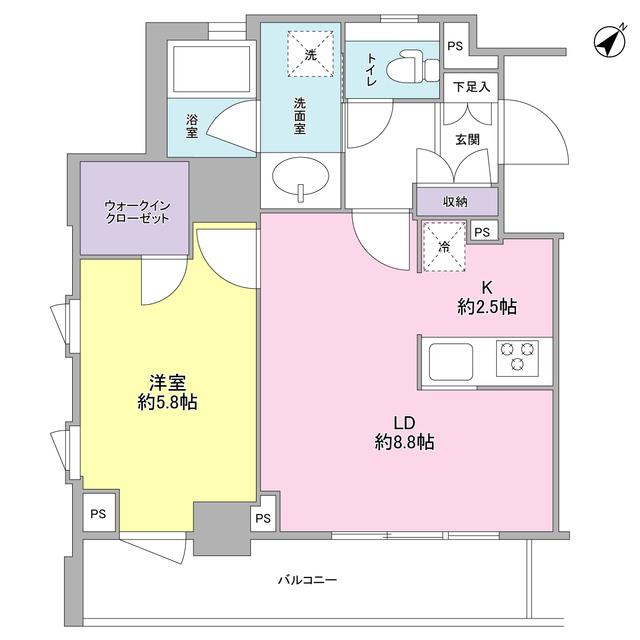 スタイリオ中延駅前（401） 間取り図画像