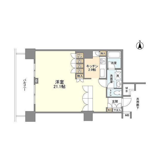 豊洲シエルタワー（0902） 間取り図画像