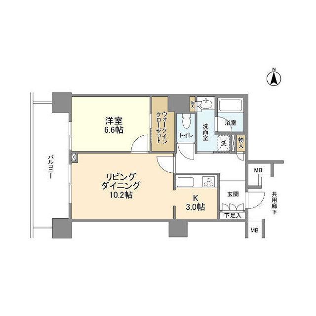 豊洲シエルタワー（2302） 間取り図画像