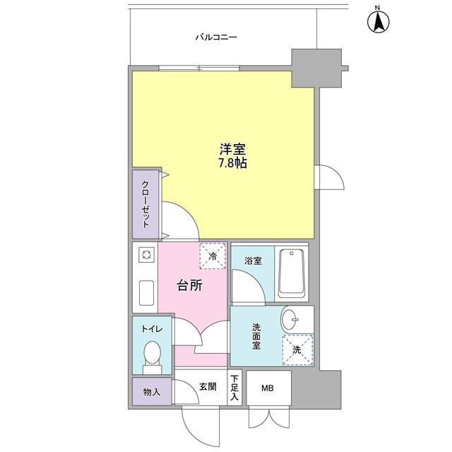 セレーノ品川（410） 間取り図画像