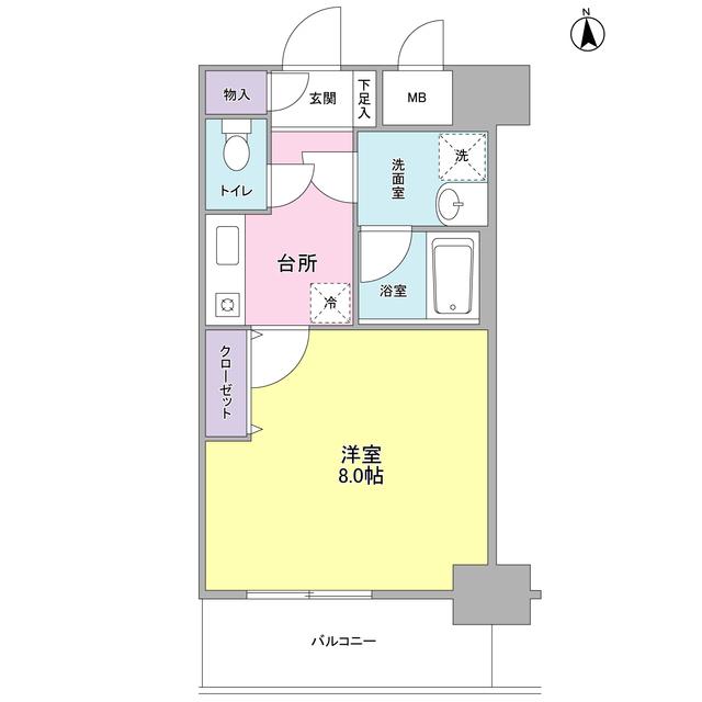セレーノ品川（707） 間取り図画像