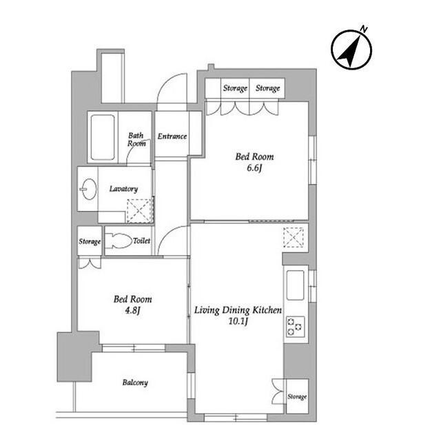 ＨＦ若松河田レジデンス（0603） 間取り図画像