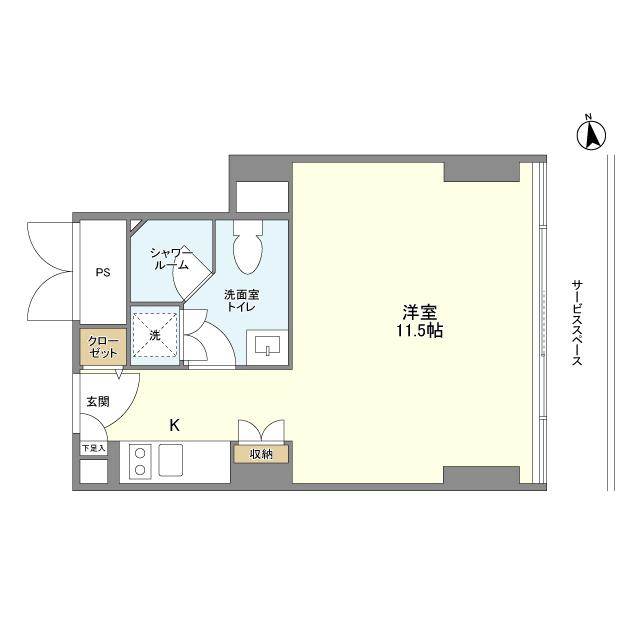フロンティアレジデンスザタワー品川（1805） 間取り図画像