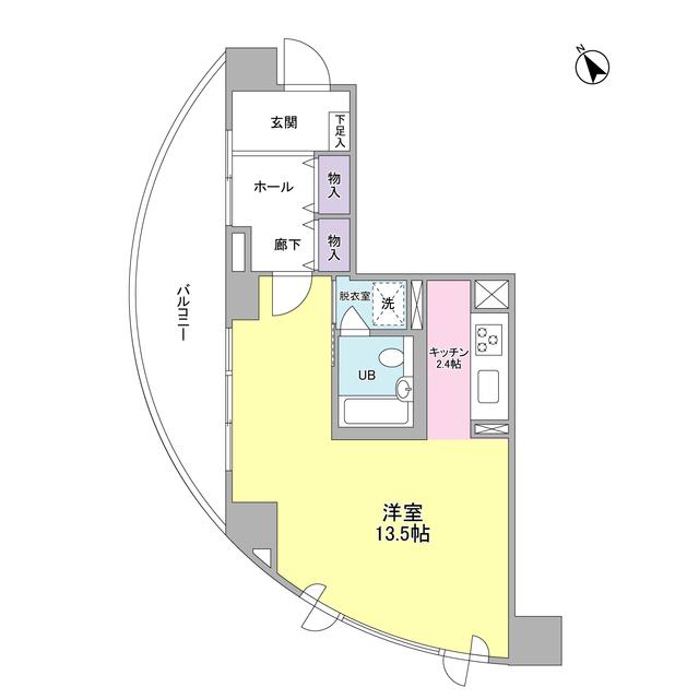 アーバンライフ月島駅前ウエスト（0213） 間取り図画像