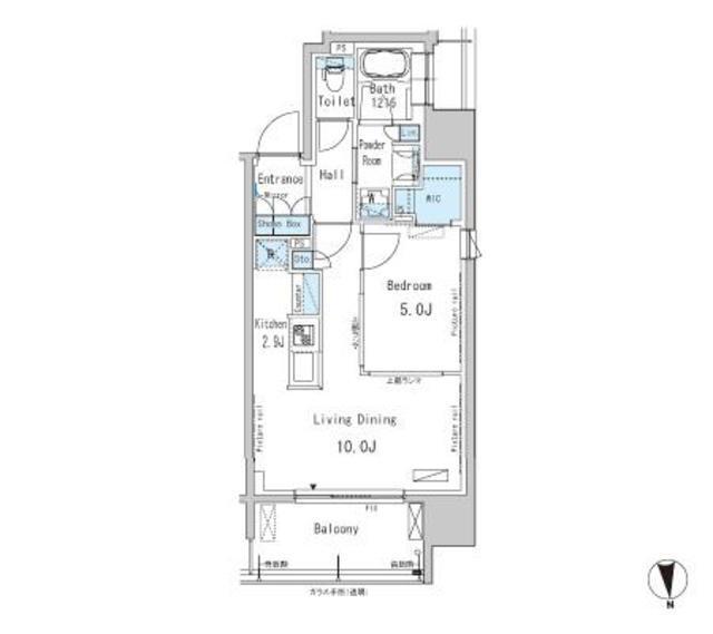 パークアクシス新御徒町Ｅａｓｔ（1402） 間取り図画像