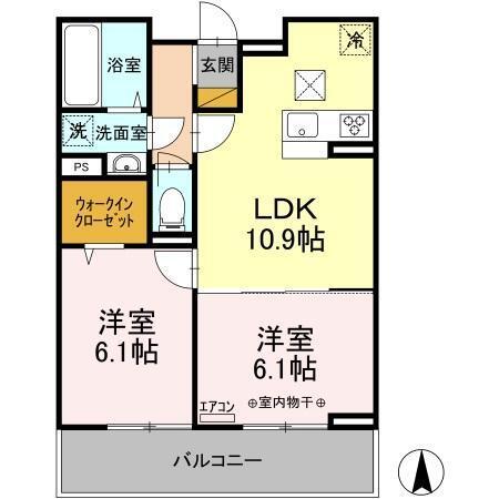 エスポワール（106） 間取り図画像