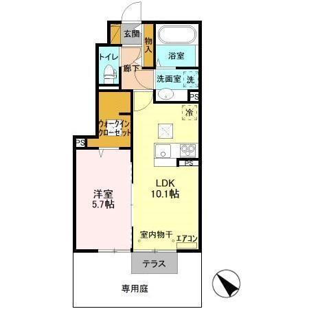 コンフォールコートⅡ（102） 間取り図画像