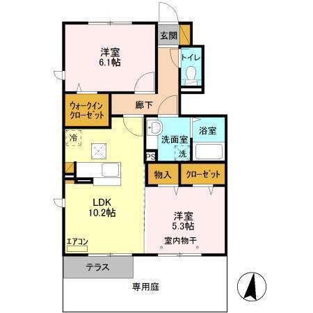 サン・フォレスト（102） 間取り図画像