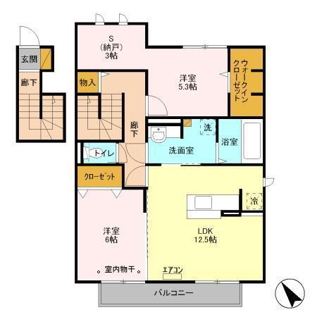 プリマヴェーラ　A（201） 間取り図画像