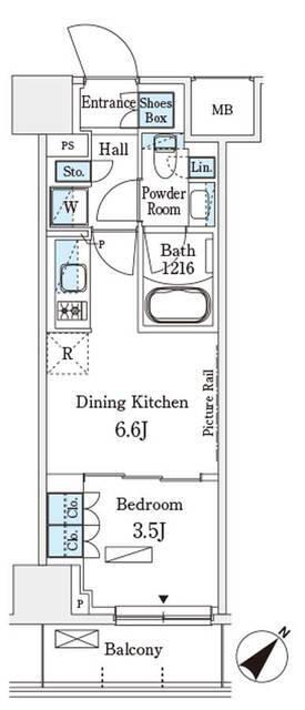パークアクシス横浜伊勢佐木町通り（416） 間取り図画像