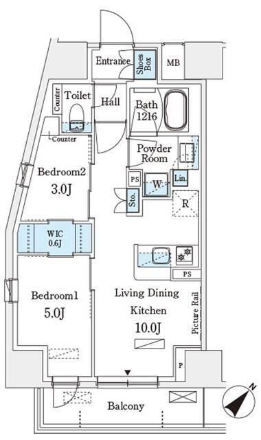パークアクシス横浜伊勢佐木町通り（211） 間取り図画像