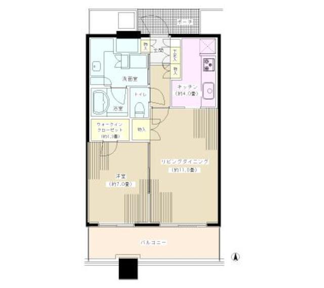 パークタワー横浜ステーションプレミア（1807） 間取り図画像