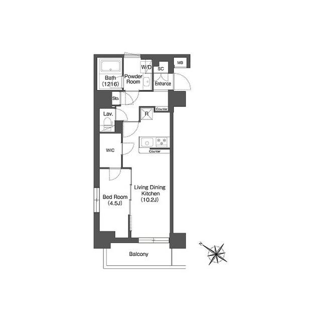 エスタート三ノ輪（1101） 間取り図画像