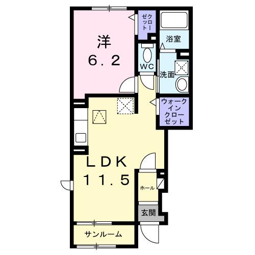 ジャム　ハウス（101） 間取り図画像