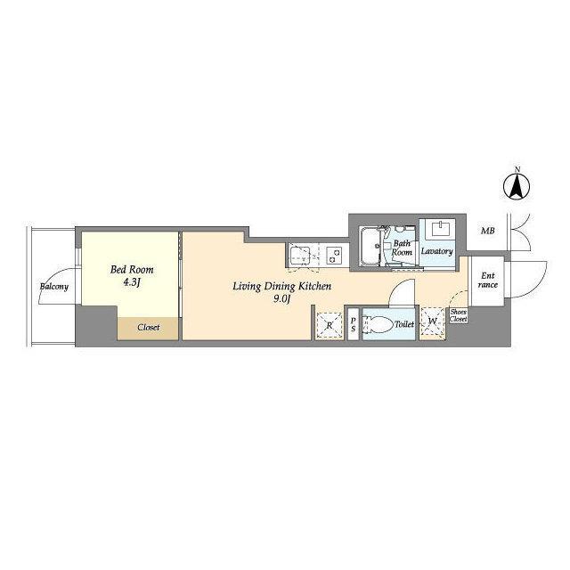 プライマルフロント菊川（0602） 間取り図画像