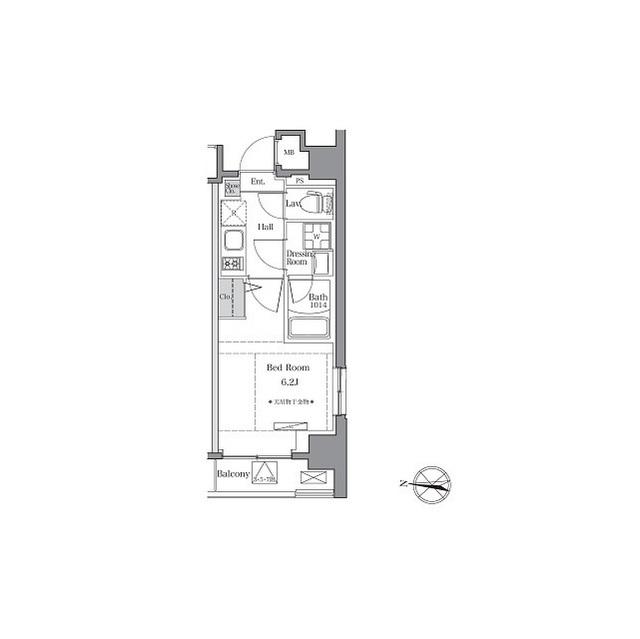 ＢｌｕＲｏｃｋ東品川（205） 間取り図画像
